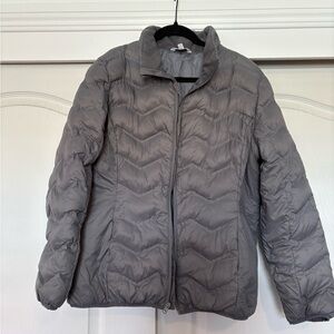 Women Gray Puffer Jacket